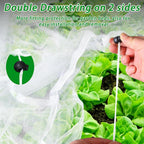 Garden Mesh Plant Cover – Drawstring Raised Bed Netting for Vegetables, Fruits & Flowers