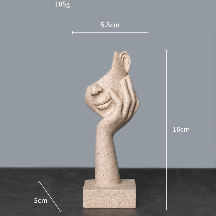 Modern Abstract Resin Thinker Sculpture – Minimalist Home & Office Decor Figurine