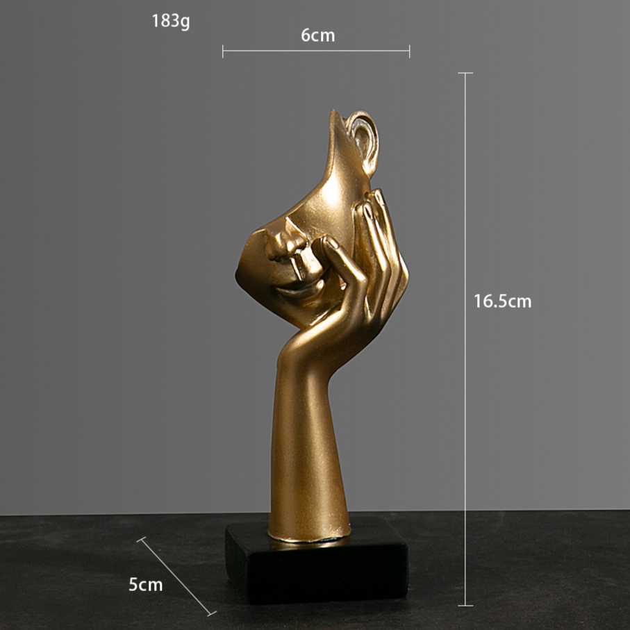 Modern Abstract Resin Thinker Sculpture – Minimalist Home & Office Decor Figurine