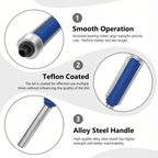 4PCS Flush Trim Router Bit Set – 1/4" Shank Carbide Pattern & Template Router Bits with Top Bearing