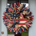 Patriotic American Flag Wreath – 250th Anniversary Edition