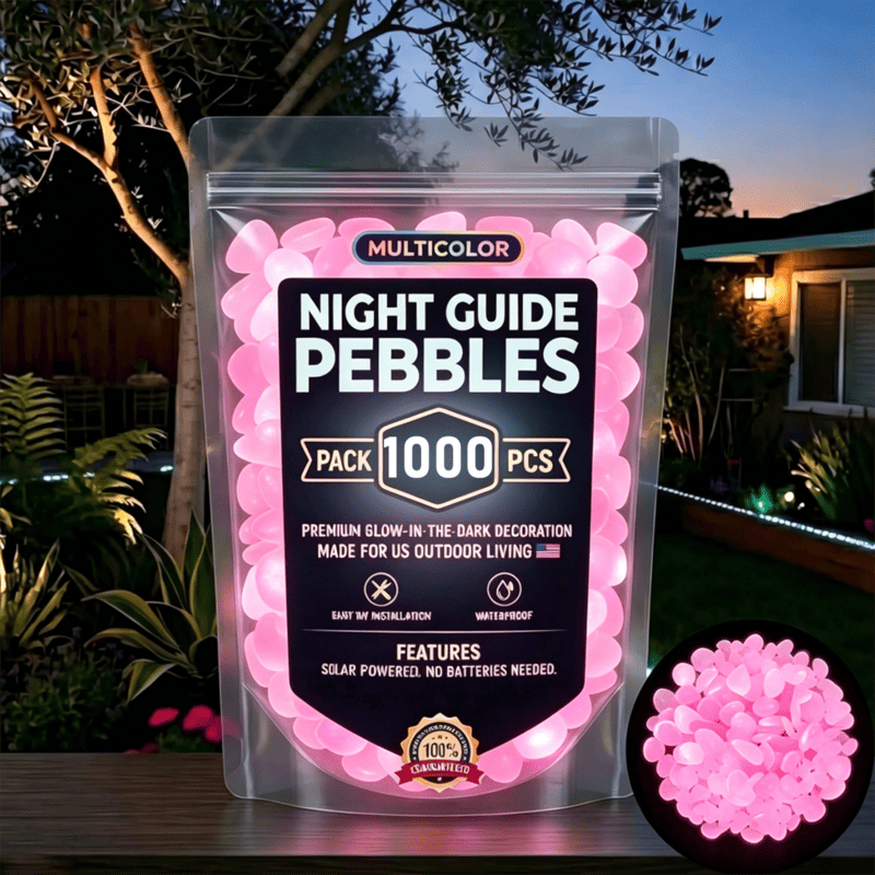 Glow in the Dark Garden Pebbles