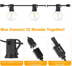 G40 LED Outdoor String Lights – Waterproof Connectable Patio & Backyard Globe Lights
