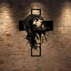 Crown of Thorns Jesus Cross Metal Wall Decor