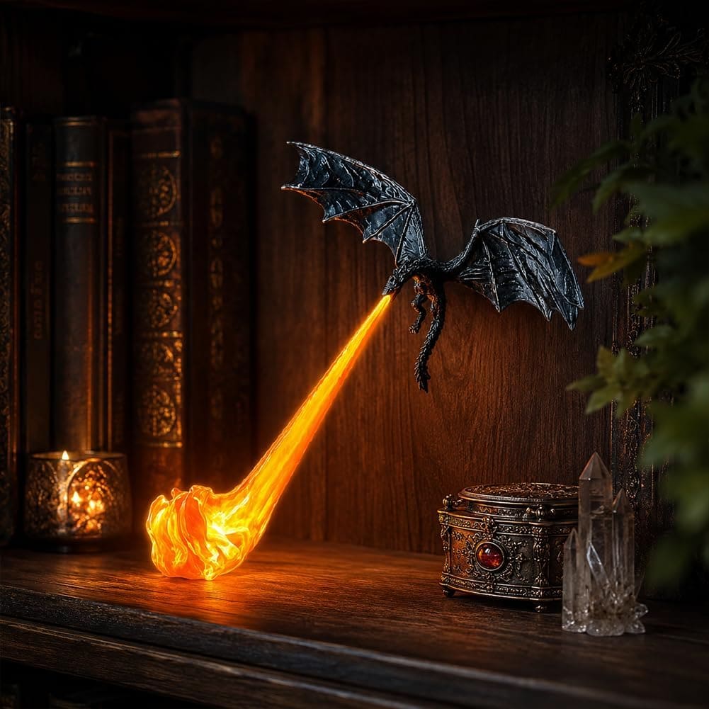 Lampe Dragon Imprimée en 3D pour Décoration Fantaisie