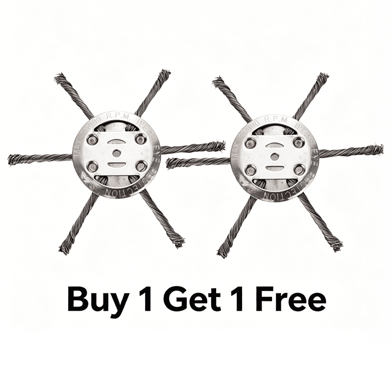 6" Steel Wire Weed Trimmer Head for Cordless String Trimmers