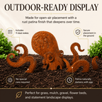 Whimsical Metal Octopus Garden Stake Set – Ocean-Inspired Outdoor Yard Decor