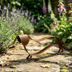 Metal Dachshund Sculpture – Rustic Indoor & Outdoor Decor