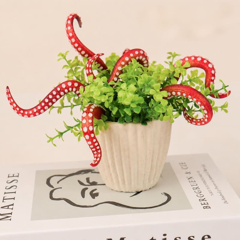 Glow Octopus Tentacle Plant Stakes – Whimsical Garden & Indoor Plant Decor