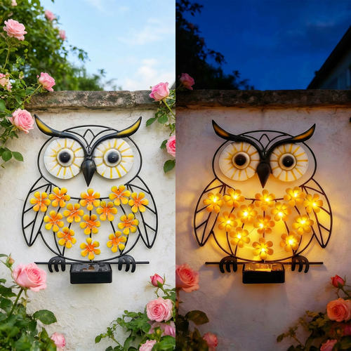 Charming Solar Owl Light for Garden & Patio