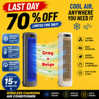 Portable Rechargeable Air Cooler – Wall-Mount Personal Cooling Fan with 3 Speeds