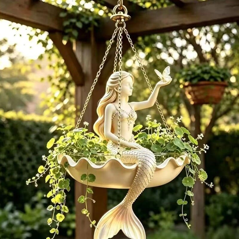 Ballet Dancer Hanging Planter – Whimsical Fairy Garden Pot for Indoor & Outdoor Decor