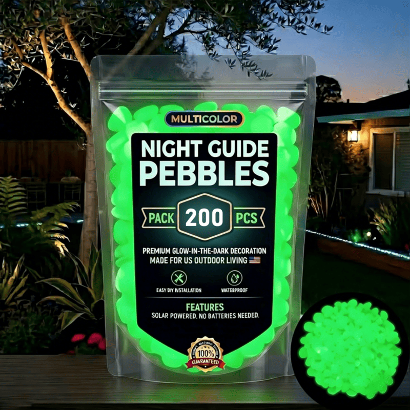 Glow in the Dark Garden Pebbles