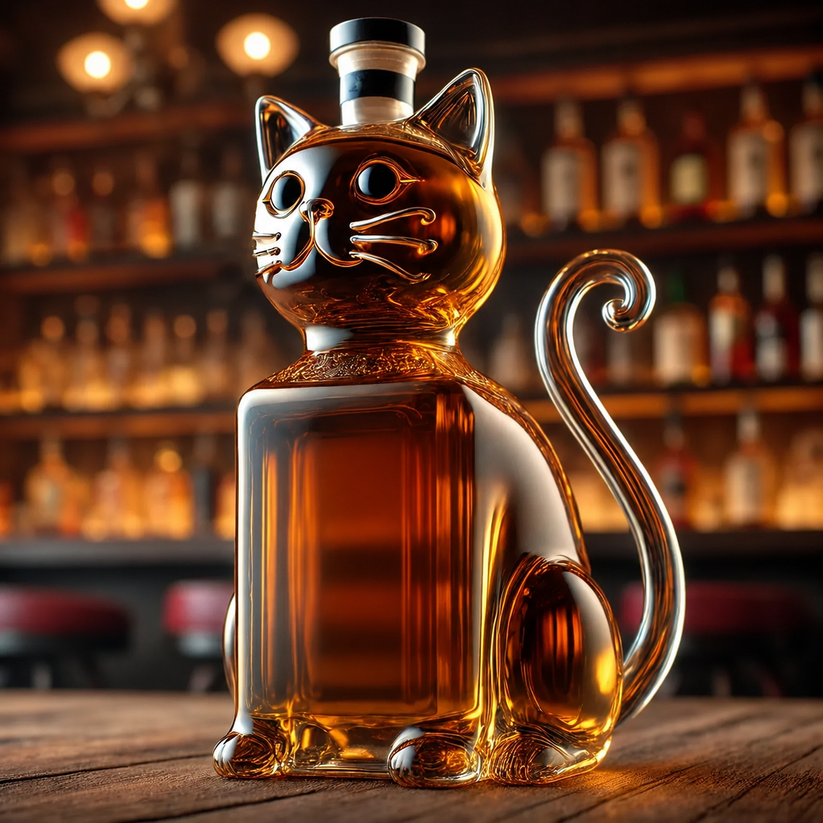 Whiskey Decanter - Cat Edition