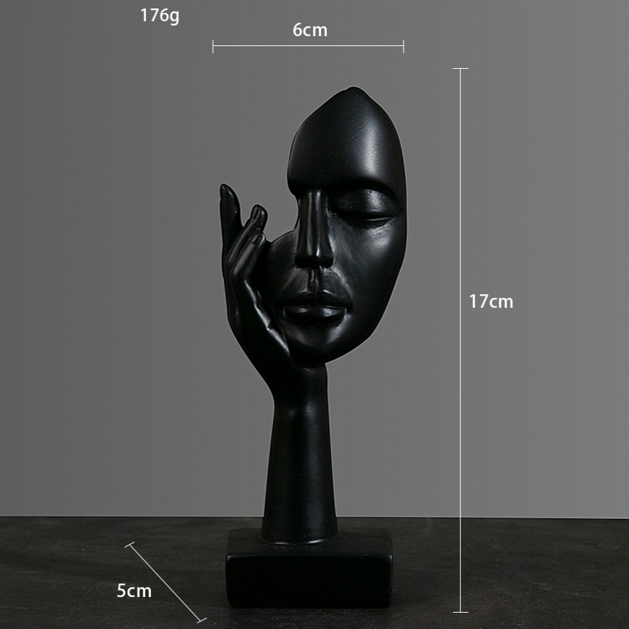 Modern Abstract Resin Thinker Sculpture – Minimalist Home & Office Decor Figurine