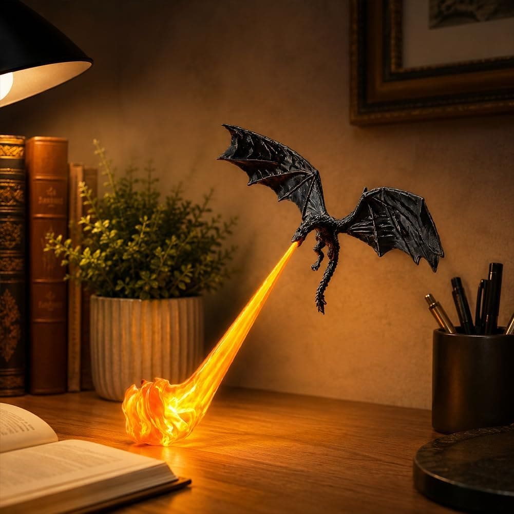 Lampe Dragon Imprimée en 3D pour Décoration Fantaisie