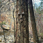 Funny Old Man Tree Face Sculpture – Whimsical Outdoor Garden Tree Decor