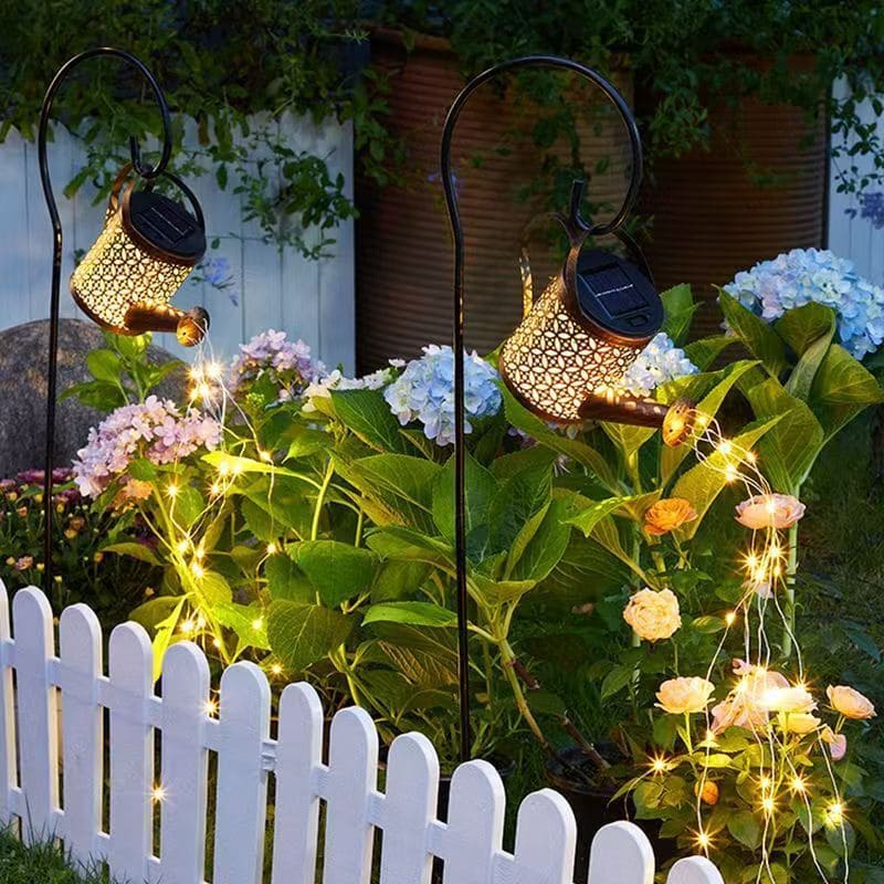 Solar Watering Can Garden Lights