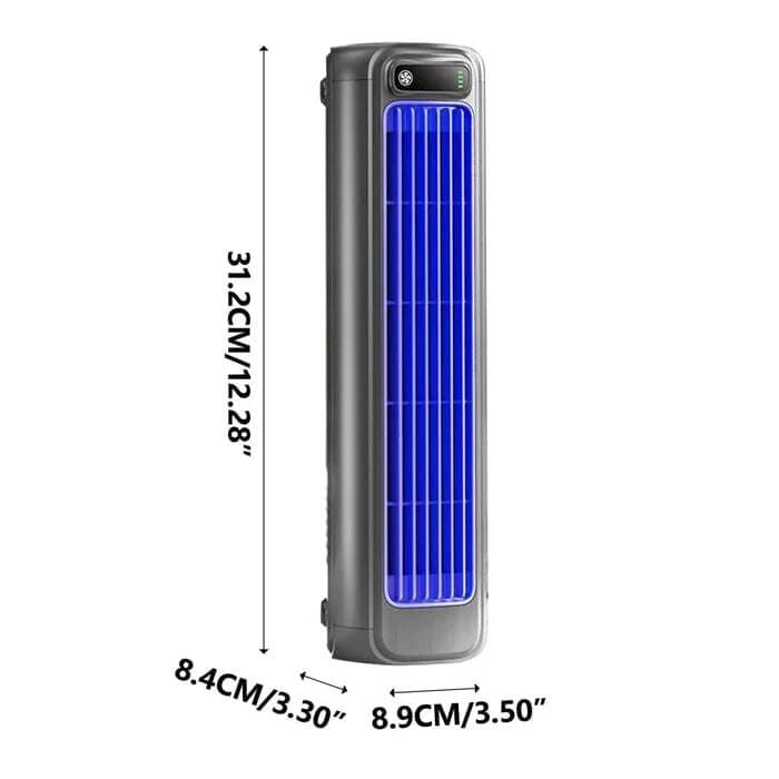 Portable Rechargeable Air Cooler – Wall-Mount Personal Cooling Fan with 3 Speeds