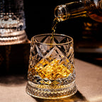 360° Spinning Crystal Whiskey Glass