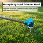 Buy 1 Get 1 Free – 6" Steel Wire Weed Trimmer Head for Cordless String Trimmers