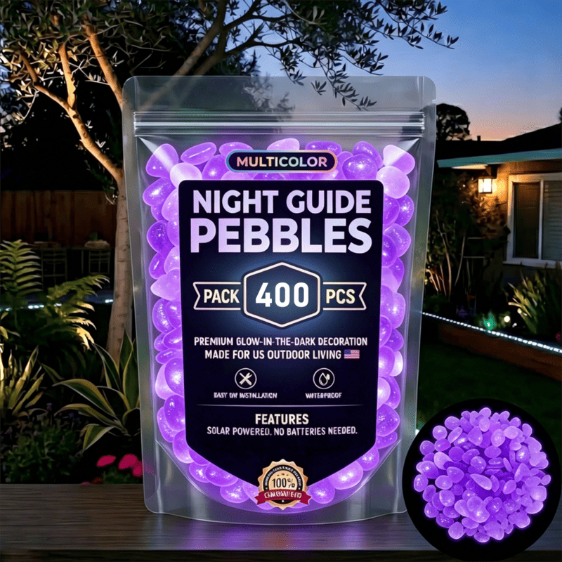 Glow in the Dark Garden Pebbles