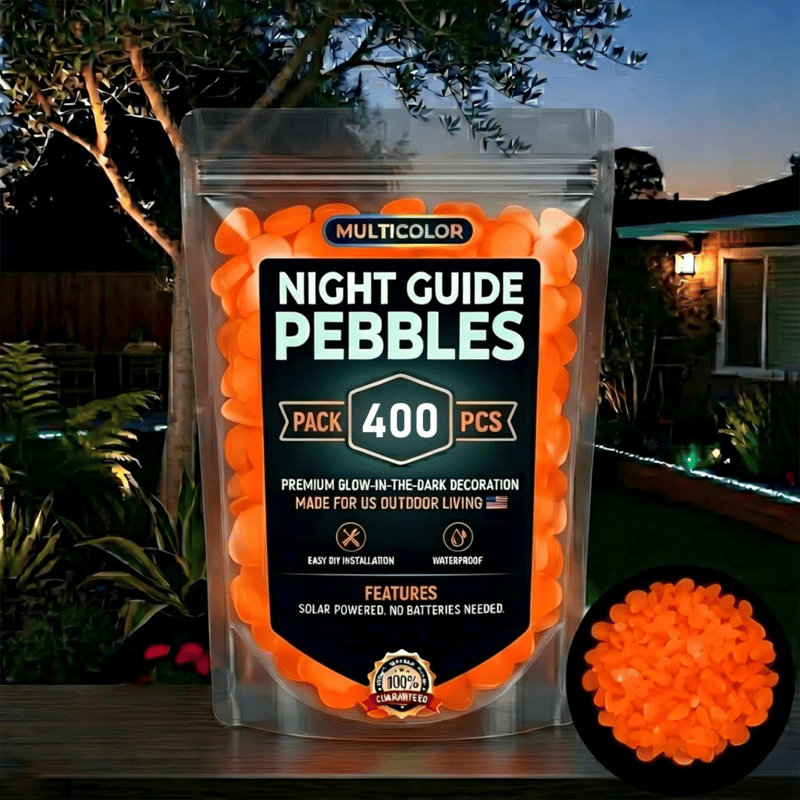 Glow in the Dark Garden Pebbles