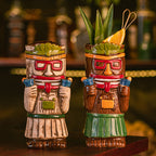 Creative Island Tiki Cocktail Glass – Hawaiian Party Drink Mug (450ml)