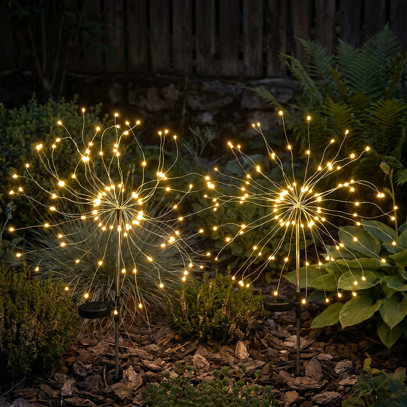 200 LED Solar Firework Garden Lights