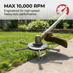 Buy 1 Get 1 Free – 6" Steel Wire Weed Trimmer Head for Cordless String Trimmers