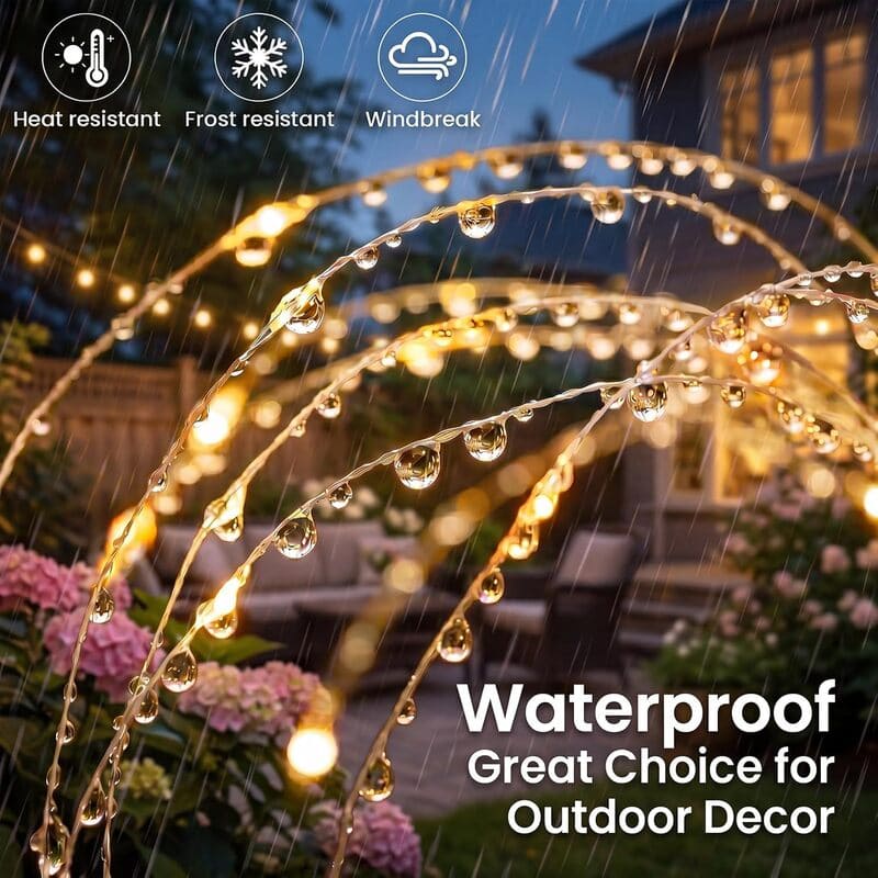 200 LED Solar Firework Garden Lights