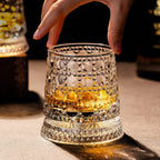 360° Spinning Crystal Whiskey Glass