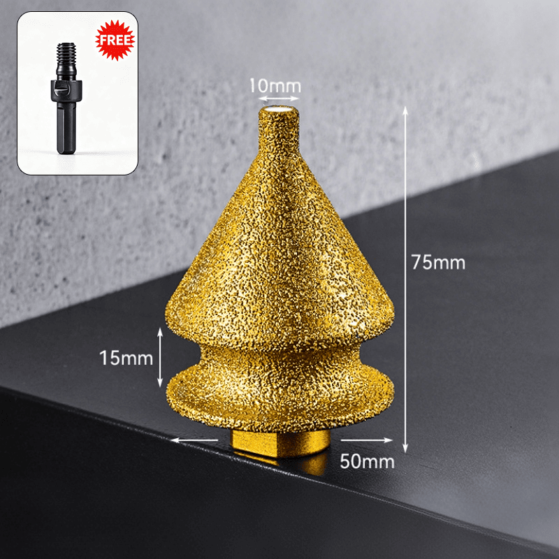 Diamond Beveling Chamfer Bit for Angle Grinder – 10mm Thread Countersink Drill for Concrete, Tile, Marble & Metal