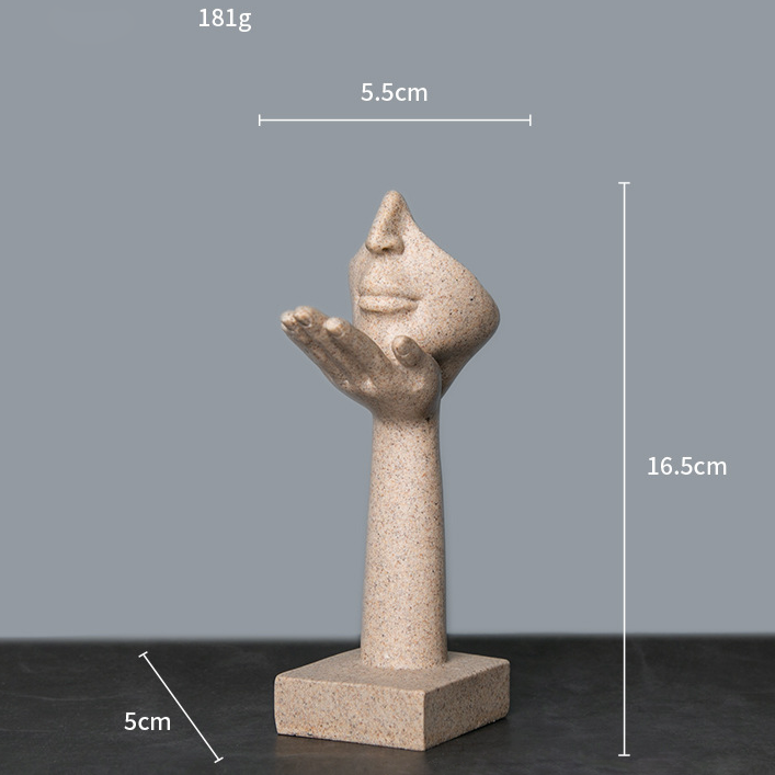 Modern Abstract Resin Thinker Sculpture – Minimalist Home & Office Decor Figurine