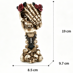 Three Wise Skulls Planter – Gothic Resin Succulent Pot & Halloween Decor