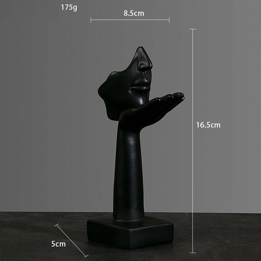 Modern Abstract Resin Thinker Sculpture – Minimalist Home & Office Decor Figurine