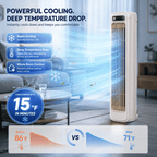 Portable Rechargeable Air Cooler – Wall-Mount Personal Cooling Fan with 3 Speeds