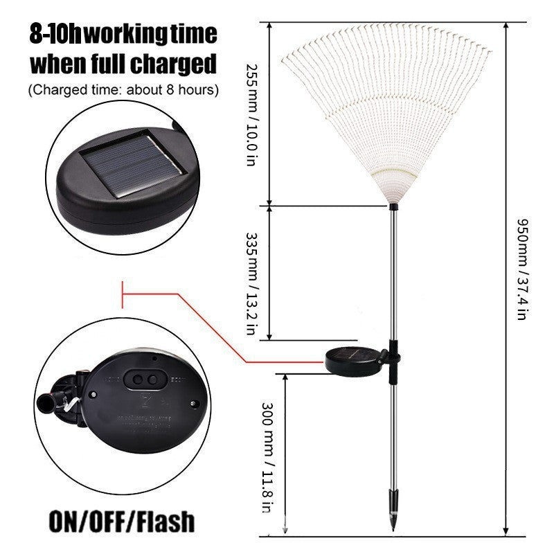 200 LED Solar Firework Garden Lights