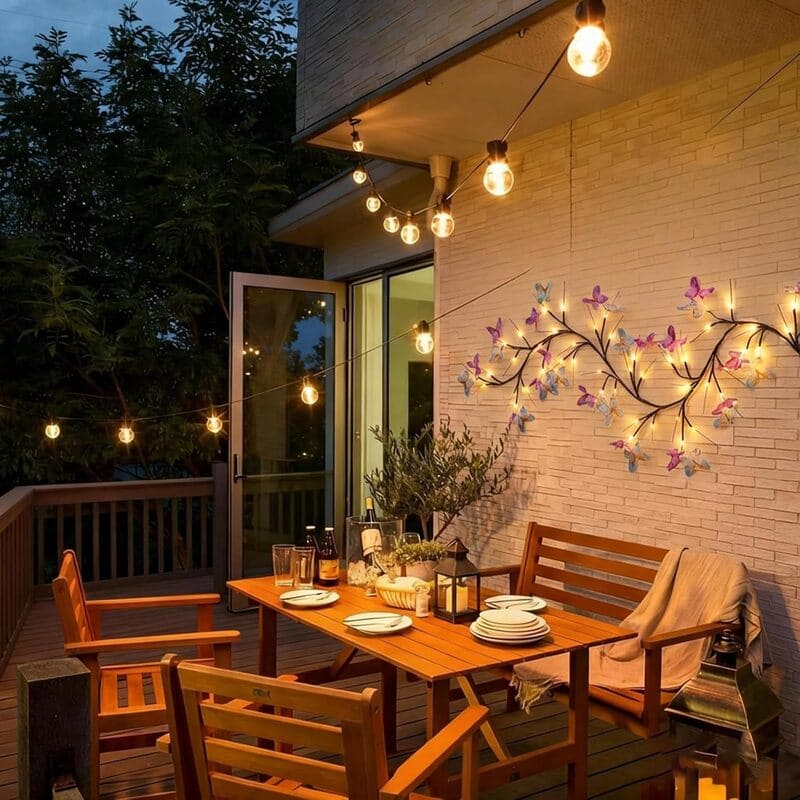 Butterfly Willow Vine Lights – LED Branch Wall Decor with Remote & 8 Lighting Modes