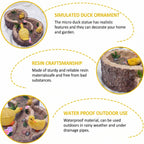 Hand-Painted Duck Downspout Statue – Decorative Rain Gutter Garden Diverter