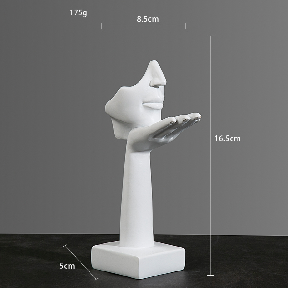 Modern Abstract Resin Thinker Sculpture – Minimalist Home & Office Decor Figurine