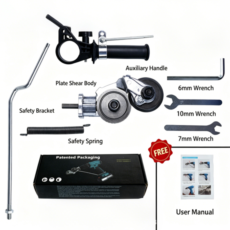 Sheet Metal Cutter Drill Attachment – Electric Metal Nibbler for Steel, Aluminum, Copper & Iron Sheets