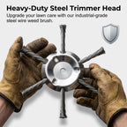 Buy 1 Get 1 Free – 6" Steel Wire Weed Trimmer Head for Cordless String Trimmers