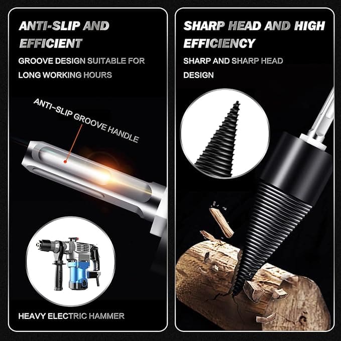 Firewood Splitter Drill Bit Set