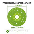 4.5" Ultra-Thin Diamond Grinding Disc for Angle Grinder – Double-Sided Cutting & Grinding Blade for Tile, Granite & Marble