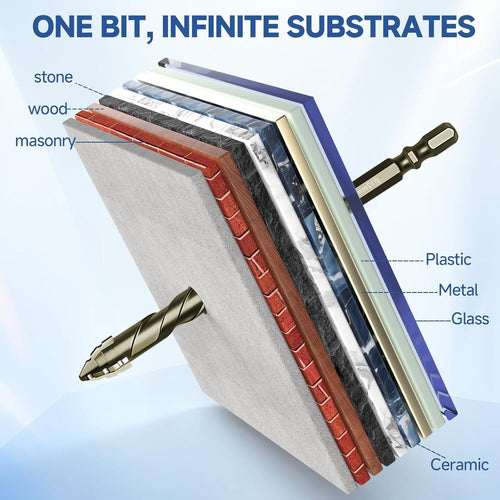 7PCS Multi-Material Drill Bit Set