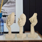 Modern Abstract Resin Thinker Sculpture – Minimalist Home & Office Decor Figurine