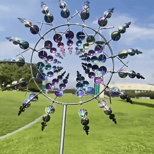 3D Metal Wind Spinner Garden Stake