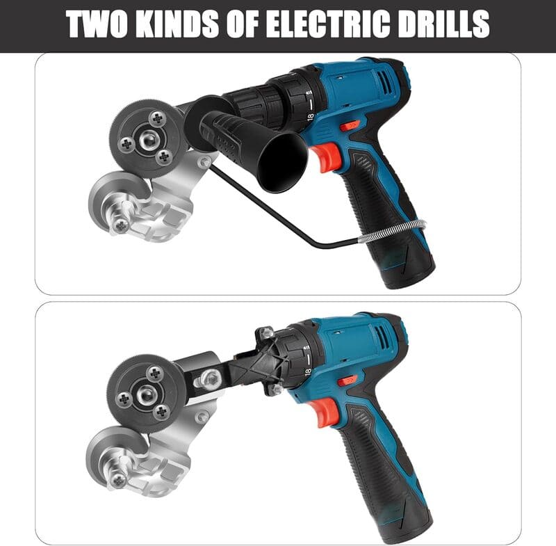 Sheet Metal Cutter Drill Attachment – Electric Metal Nibbler for Steel, Aluminum, Copper & Iron Sheets