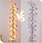 Butterfly Willow Vine Lights – LED Branch Wall Decor with Remote & 8 Lighting Modes